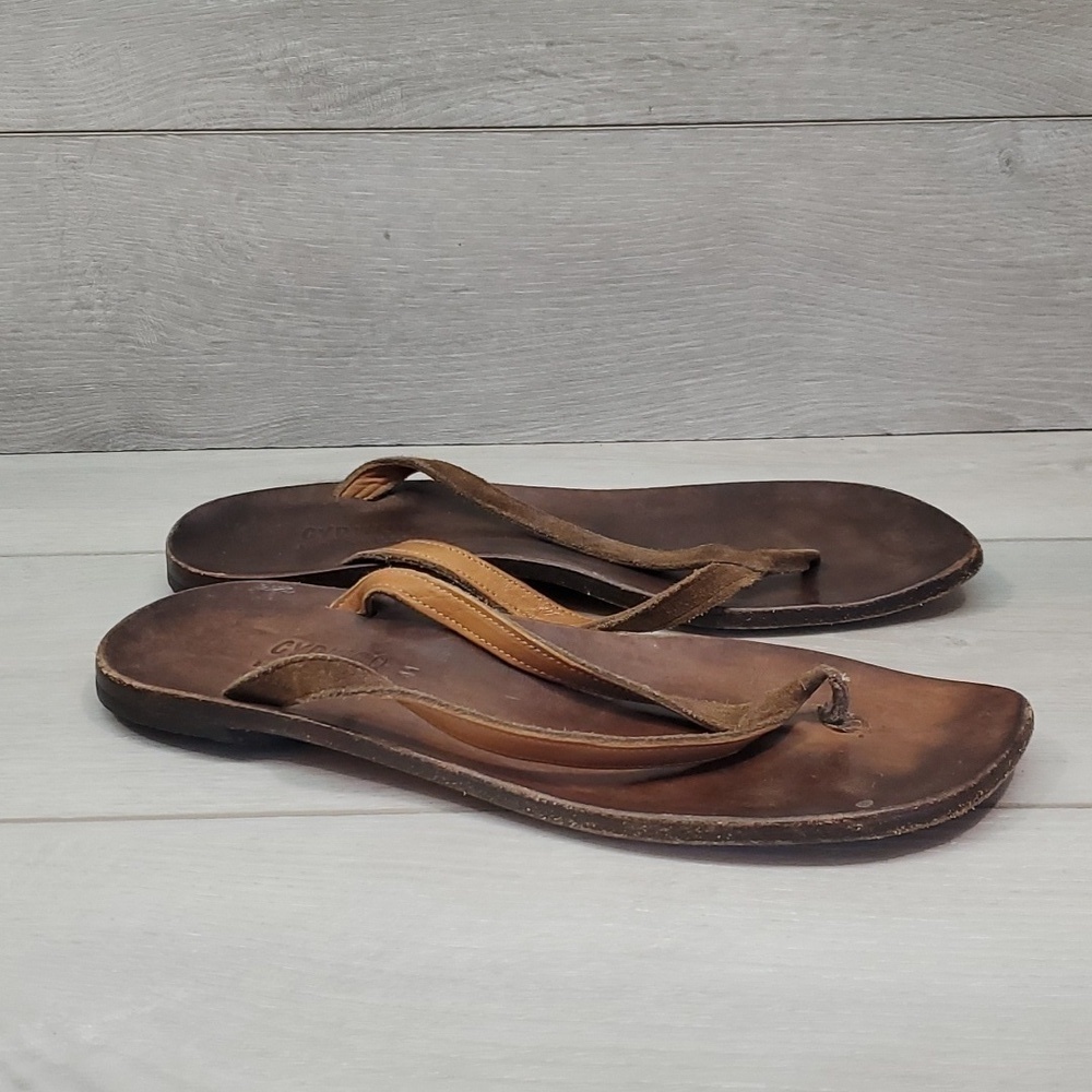 Cydwoq Vintage Womens Leather Bohemian Sandals shoes sz 41/11